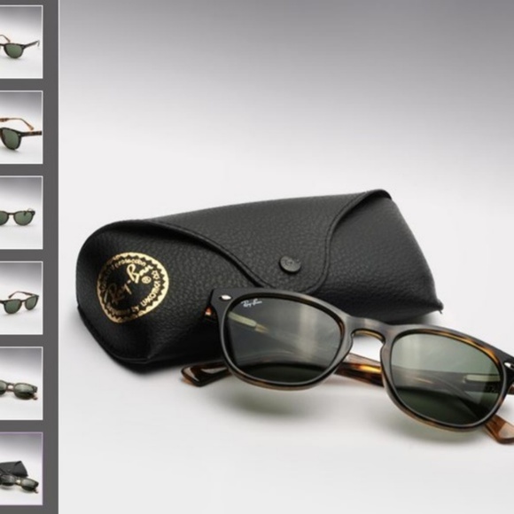 NEW Ray Ban Wayfarer Polarized Tortoise Sunglasses - Picture 2 of 6